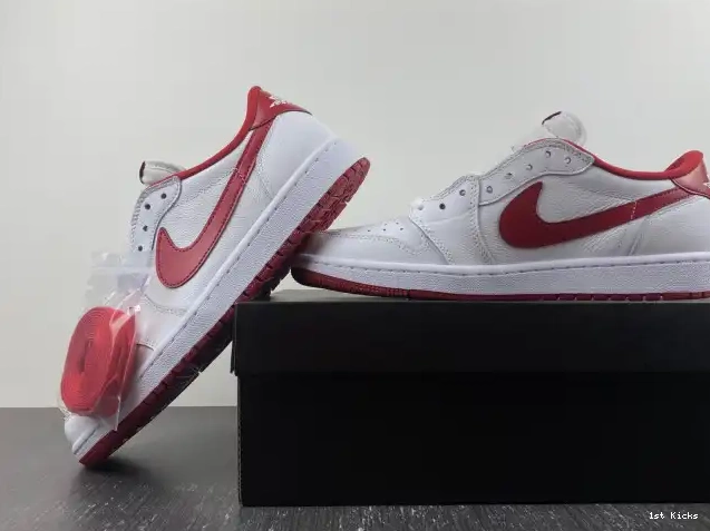 1st Kicks Shoes White Varsity Jordan 1 705329-101 Red Low Retro 0516